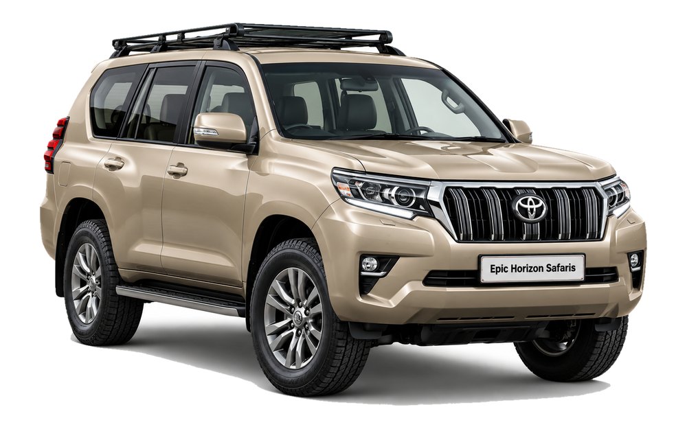 SUV, such as the Toyota Prado, 5 seater
