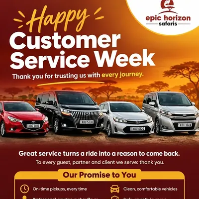 Epic Horizon Safaris Customer Service Week post on Instagram